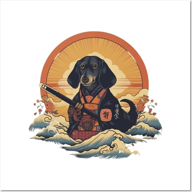 Dachshund Samurai Wall Art by ModernStyle610